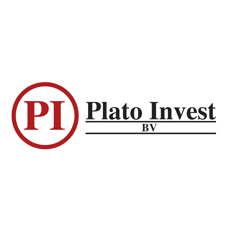 Plato Invest bv logo - wit